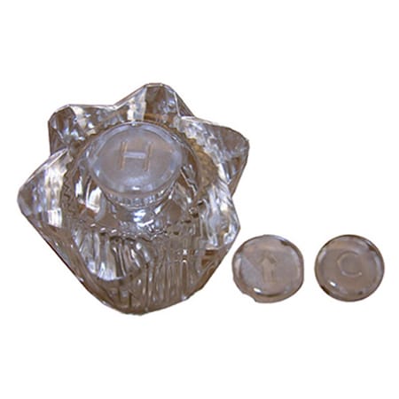 Larsen Supply Co HC-139 Stream way Old Style Faucet Handle- Clear 655342